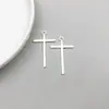 1 Nueva Serie de Cruces de Aleación de Plata Antigua Colgante de Cruz Corazón Simulado Accesorios para Joyería DIY