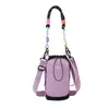 Bolsa transversal de nylon color-block estilo coreano, disponível em várias cores, uma mini bolsa para celular estilosa e minimalista, design casual e chique para mulheres