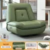 Sillón sofá individual, sofá cápsula espacial, sofá reclinable eléctrico giratorio para sala de estar, mecedora multifuncional de cuero WY