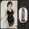 Lencería Sexy de Espalda Descubierta Lemon Story, Body Moldeador Sedoso de Tirantes de Encaje, Camisón 8157