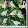 Rps857 Pájaro Transfronterizo Prisma Arcoíris Pegatina de Vidrio Electrostático Decoración Colorida de Vacaciones Película para Captar la Luz del Sol