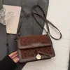 Bolso de Lujo de Nicho con Estampado de Leopardo para Mujer 2026 Nuevo Bolso Cruzado de Moda Tendencia para Mujer Bolso Cuadrado Pequeño Versátil de Hombro Retro