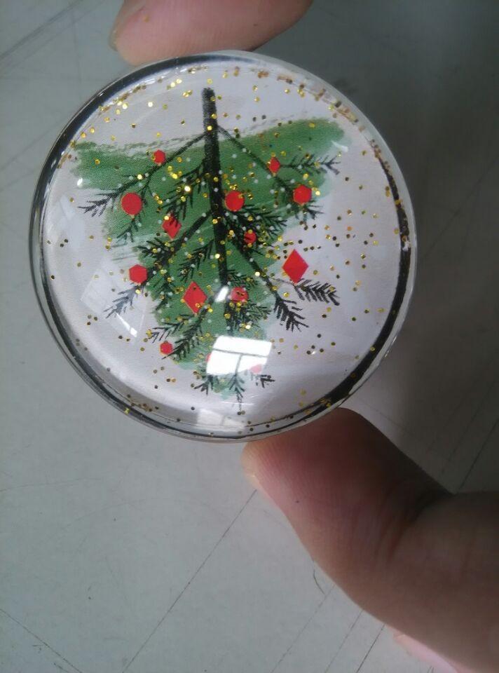 glitter glass magnet