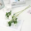 Peônias Simuladas Estilo Europeu com Três Cabeças para Decoração de Casa e Casamento, Flores Artificiais, Três Cabeças, Atacado Transfronteiriço, Flores Simuladas de Seda de Alta Qualidade