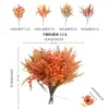 Florero Artificial de Otoño de Fábrica Original Eucalipto Planta Artificial Hoja Persa Arreglo Floral Violeta Decoración de Cesta Colgante