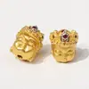 Acessórios Antigos de Ouro para Piercing de Buda Tara Acessórios de Miçangas Artesanais DIY Acessórios de Contas Espaçadoras Fornecimento Atacadista