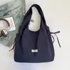 Nova Bolsa de Ombro Estilo Ins Coreano Preguiçoso Fresca com Cadarço Bolsa Tote de Nylon Casual para o Dia a Dia Grande Capacidade para Estudantes