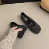 Zapatos para Mujer Talla Grande 41 a 43 Otoño e Invierno Zapatos Nuevos para Mujer Primavera y Otoño Suela Suave Cómodos Mary Jane Zapatos Franceses Individuales para Mujer