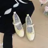 Nuevos Zapatos Planos de Ballet para Embarazadas Primavera 2026, Punta Redonda, Correa con Lazo, Suela Gruesa, Antideslizantes, Suela Suave