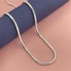 Collar de hueso de serpiente de 3 mm, bañado en plata 925, de gran venta en Europa y Estados Unidos, 40-75 cm. Collar de hueso de serpiente de 3 mm, bañado en plata 925, de gran venta en Europa y Estados Unidos.