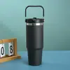 Copo Térmico Transfronteiriço Novo de Aço Inoxidável 304 Portátil Bolsa Palha Copo de Carro Grande Capacidade Copo de Água Esportivo