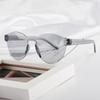 Nuevas gafas de sol con montura de PC integrada, gafas de sol sin montura de color, gafas de sol decorativas para hombres y mujeres, venta al por mayor de fábrica