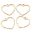 1 Colgante de Aleación con Forma de Corazón Accesorio de Joyería Collar con Cuentas Pulsera Plata Antigua Vintage Corazón Durazno Forma de Corazón A124