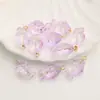 Colgante de Pez de Vidrio con Gradiente Iridiscente con Colgador de Cobre para Pendientes y Collares DIY Accesorios de Estilo Chino Hechos a Mano con Cuentas Venta al por Mayor