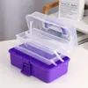 Caja de almacenamiento al por mayor de varias especificaciones caja de almacenamiento para arte de uñas caja de medicinas caja de almacenamiento de cosméticos multicapa caja de escritorio de gran capacidad