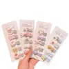 Lindo Juego de Pinzas para el Cabello de Dibujos Animados Transfronterizo para Niñas, Pinzas de Tela para Flequillo Lateral que No Dañan el Cabello, Adorables y Divertidas Pinzas para el Cabello Completamente de Tela