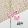 Estilo Lindo Colorido Racimo de Flores Mariposa Aleación Pintada DIY Cadena para Teléfono Móvil de Cuentas Collar Pasador Accesorios de Joyería Material