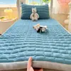 Colchón para dormitorio estudiantil de terciopelo de leche Clase A, acolchado y cálido, adecuado para otoño e invierno, con vellón añadido, universal para literas superiores e inferiores, sobrecolchón suave
