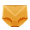 [Ventas de agencia de agentes] Ropa interior de algodón de cintura media-alta para mujer, color liso, talla grande, alta elasticidad, bragas triangulares para mujer Head Women