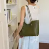 Bolsa Tote Simples de Tecido de Grande Capacidade para Mulheres 2026 Verão Novo Estilo Nicho Estilosa Retrô para Trabalho e Deslocamento Bolsa de Ombro