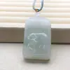 Colgante Zodiaco de Jade Tallado Jade Verde Tianshan para el Año de Nacimiento, Adecuado para los Signos del Zodíaco Buey y Tigre, Colgante de Jade Unisex al por Mayor