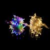 Fabricantes suministran luces decorativas navideñas de cadena led de bajo voltaje 24v para exteriores, luces de cadena de iluminación de ingeniería impermeables con forma de estrella y aliento de bebé.