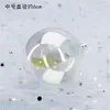 Bola Colorida Transparente Bola de Natal Brilhante Bola Redonda Lantejoulas Bola Refletiva Decoração de Bolo de Aniversário Enfeites Acessórios de Bandeira