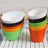 Olla caliente para restaurante, plato, cubo, tazón oblicuo, tazón de ingredientes de color, olla caliente de autoservicio de porcelana de imitación comercial, tazón para verduras, vajilla de melamina