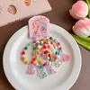 Pulseira Fofa Infantil que Brilha no Escuro Desenho Animado Colorida com Contas Pulseira para Meninas Elástica Pulseira de Corda de Cabelo Acessório de Mão para Meninas