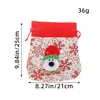 Bolsa de Regalo Navideña de Liquen Bolsa de Manzana Decoraciones Navideñas Bolsa de Regalo Tridimensional Bolsa de Regalo Estampada