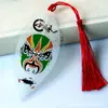 Serie de Maquillaje Facial de la Ópera de Pekín Marcadores de Página con Forma de Hoja para Compañeros de Clase, Niñas, Hojas de Estilo Antiguo Chino, Regalos de Cumpleaños Creativos, Creación Cultural