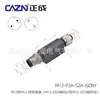 Conector M12 Zhengcheng Adaptador L I 3PIN4D5B código 8 enchufe de aviación impermeable macho y hembra de 12 núcleos