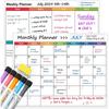 Planificador Semanal y Mensual Magnético de Venta Caliente Transfronteriza Calendario de Pizarra Blanca para Borrar en Seco Pizarra de Mensajes con Notas para Refrigerador Calcomanías Magnéticas Se Pueden Personalizar