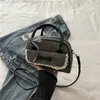 Bolso de Hombro Texturizado de Moda Estilo Coreano 2025 Nuevo Modelo Versátil de Encaje Lindo Bolso de Axila Cruzado para Mujer