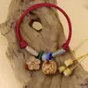 Nuevo Pulsera Estilo Chino, Pulsera de Madera de Durazno, Pulsera Protectora para Bebés y Niñas, Estilo Nacional Popular para Hombres en su Año Zodiacal para Ahuyentar el Miedo