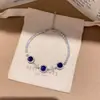 ¡Pulsera apilada de diamantes de colores! Pulsera de calabaza con circonita chapada en oro real, joyería de diseño niche estilo ins coreano para mujer
