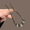 Exquisita Horquilla Brillante en Forma de U con Diamantes para Mujer 2026 Nuevo Modelo Horquilla Simple de Gama Alta para Recogidos Horquilla de Estilo Antiguo Nuevo Accesorio para el Cabello Estilo Chino