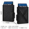 Cartera tipo clip de Amazon USD para hombre, Portatarjetas bancarias anti-desmagnetización para negocios, Portatarjetas magnéticas RFID de gran capacidad