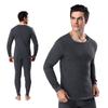 Outono e inverno roupa interior térmica dos homens forrado de lã engrossado novo gola redonda meia-idade outono calças terno fabricantes atacado