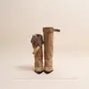 Una Bota, Tres Formas de Usar~ Botines Elegantes de Punta Fina Estilo Francés para Mujer, Nuevos Botas Largas con Tacón de Cuña Retro de Nicho Otoño e Invierno 2026