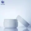 50g Caja de Polvo Dental Material de Empaque Botella de Boca Ancha Botella de Crema de Noche Crema de Manos Caja de Polvo de PP Tarro de Plástico Blanco Botella Recargable Cosméticos