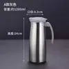 Chaleira de Água Fria de Aço Inoxidável Coreana Chaleira de Água Fria Doméstica Chaleira de Água para Chá de Restaurante Cafeteira Hotel Chaleira de Água Isolada Grande Capacidade