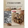 Expositor de prateleiras multi-camadas de bambu nano porta-chá novo estilo chinês de chão expositor de enfeites de folhas de chá pequeno armário de chá