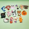 Parche de Pegamento Suave al por Mayor de Molde Abierto Personalizado Parche de PVC de Silicona de Dibujos Animados Lindos Accesorios para Broches de Pelo de Juguete DIY