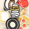 Fabricante Coreano de Waappe Em Estoque Patches de Bordado de Comida de Desenho Animado Acessórios de Roupa DIY Patches Decorativos Termocolantes Patches de Tecido