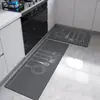 Alfombrilla Gruesa para Piso de Cocina, Alfombrilla Resistente a Manchas para Puerta de Baño, Felpudo para Entrada, Alfombrilla para Puerta de Baño en Vestíbulo, Alfombra Doméstica Sencilla para Pies