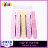 Herramientas para uñas lima de uñas moda efecto brillante + arena negra pulido de manicura lima de uñas (RUB) banda