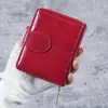 2023 Nuevo Monedero Corto Transfronterizo para Mujer Cuero Encerado al Aceite Vintage Monedero con Hebilla Bolsa para Monedas Billetera Pequeña para Mujer