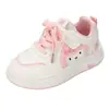 Zapatillas para niñas, estilo nuevo primavera y otoño 2026, zapatos de moda para niños mayores, zapatillas deportivas casuales de caña baja con suela blanda para niños