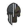 Taifeng punto transfronterizo casco molon labe brazalete Punisher bordado 3D corte tridimensional sello de gancho y bucle
